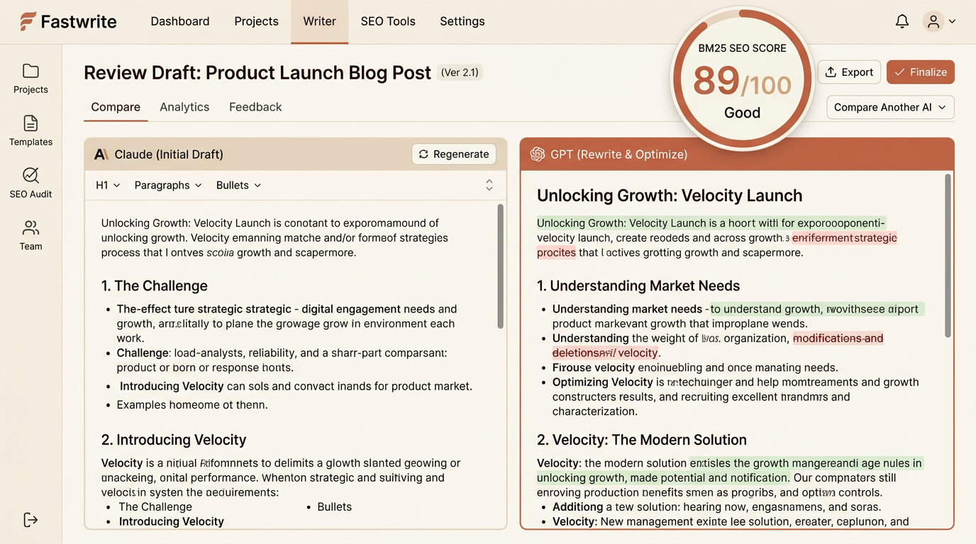 Auto-generated social posts for LinkedIn, X, and Medium